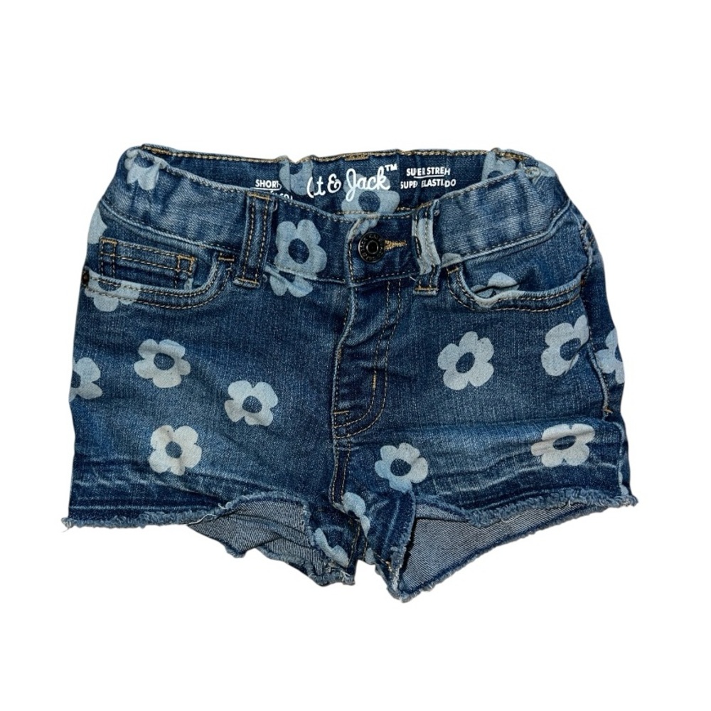 Cat & Jack Floral Print Denim Shorts